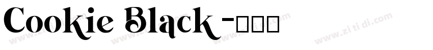 Cookie Black字体转换